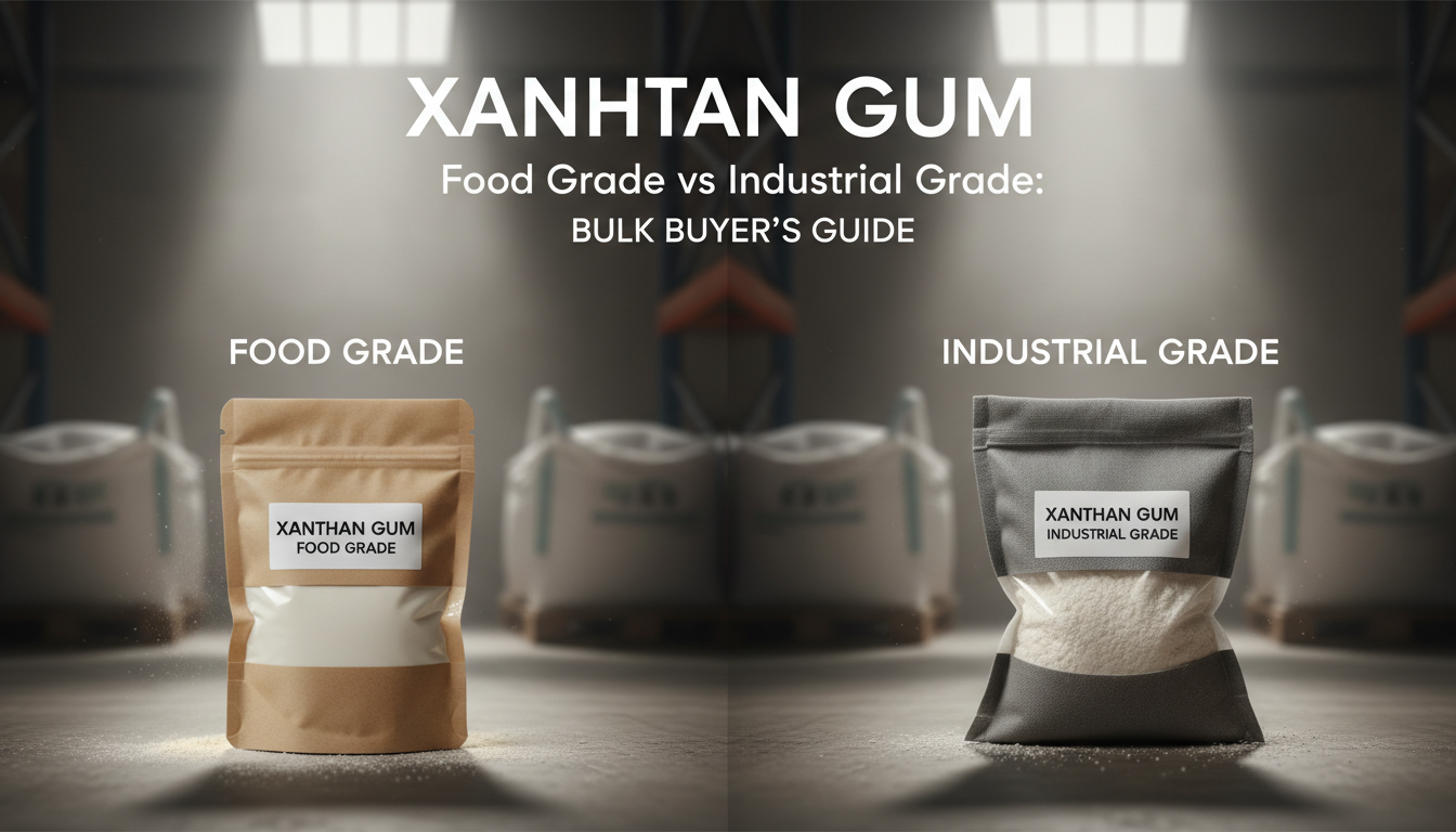 xanthan gum food grade vs industrial grade — BulkFineChem bulk supply