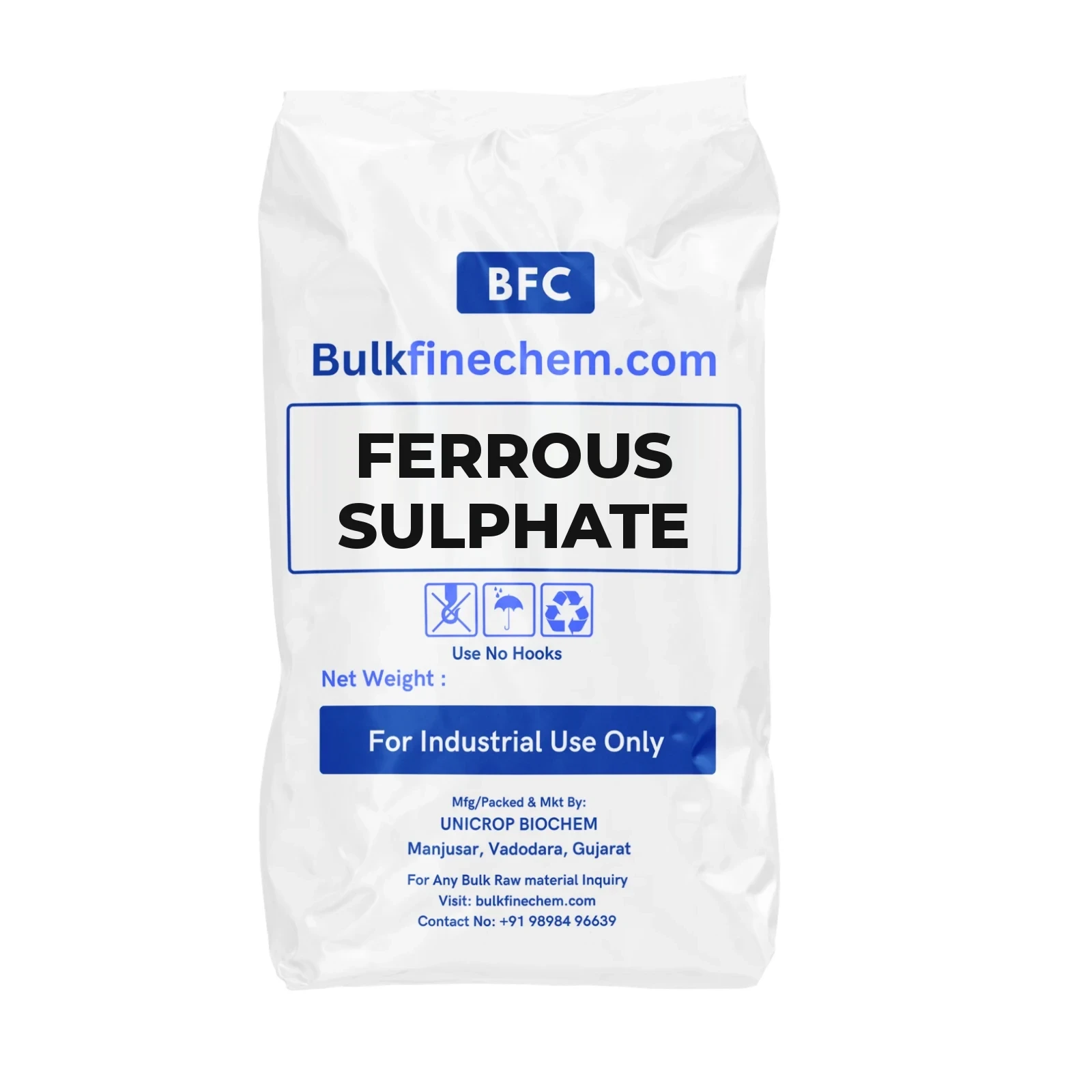 BulkFineChem ferrous sulphate heptahydrate bulk technical grade product image